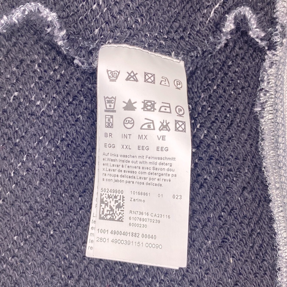 Hugo Boss Orange gray zip-up sweater - Picture 10 of 11
